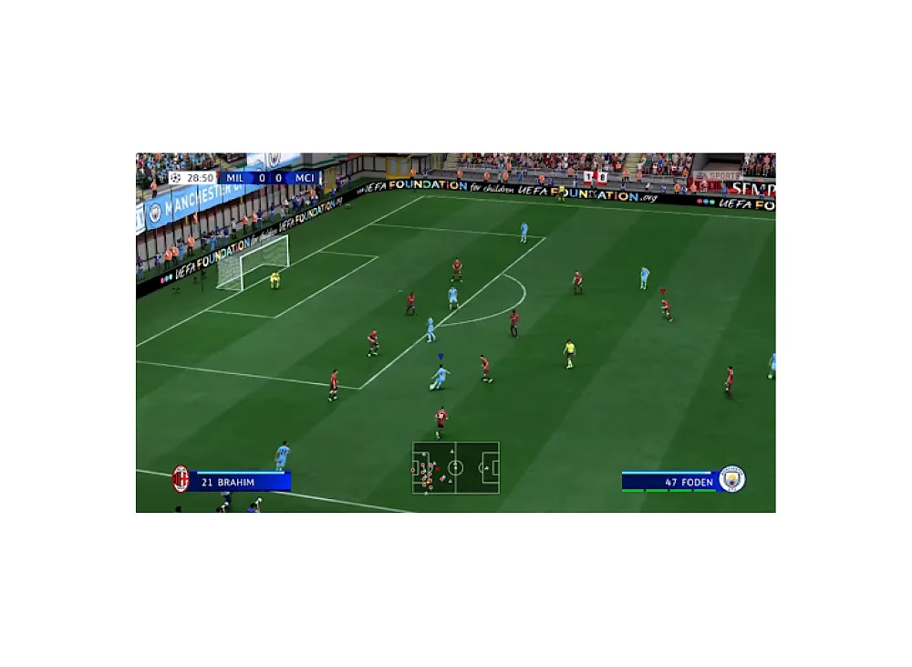 Пример интерфейса игры FIFA 